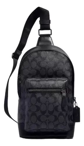 Pechera Coach Signature Negra De Hombre Original .